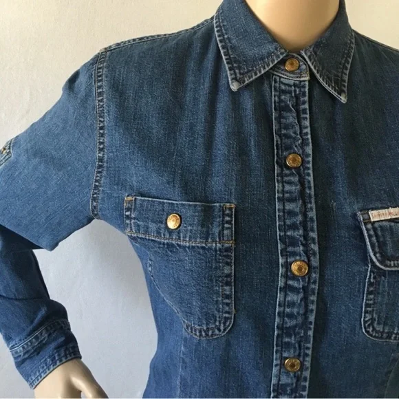 RalPh L. deNim TreNch coAt / MiDi dReSs RalPh L. - Picture 8 of 15